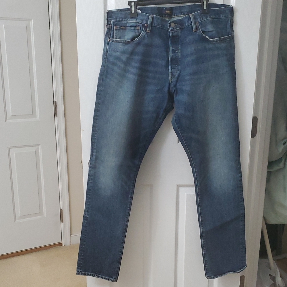 Ralph Lauren Blue Straight Jeans Classic Style